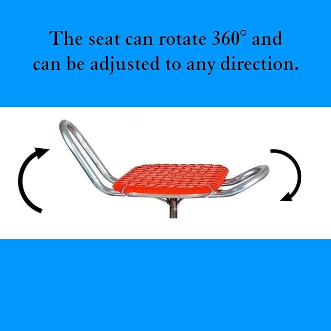 360°Swivel Rolling Gardens CartAdjustable Height Gardening Stool for PlantingPatio Wagon Scooter with 2 WheelsEasy to Use