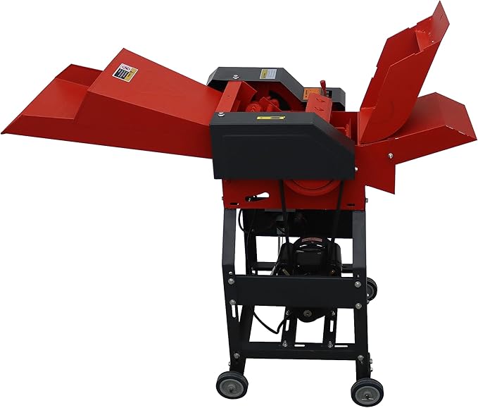 INTSUPERMAI Hay Cutter Pulverizer Grass Crusher 4-Blade Feed Crusher Grass Chaff Cutter Hay Cutter Machine Dry-Wet Straw Cutter 400-800KG/H 220V