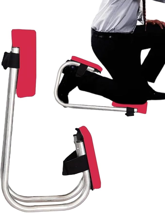 Knee Seat for Gardening Kneeling and Seat Strap on Kneeling Device for Garden Ergonomic Knee Protection and Ankle Support Knee Seat for Garden One Leg for Farm Work (1PCS)(Red)