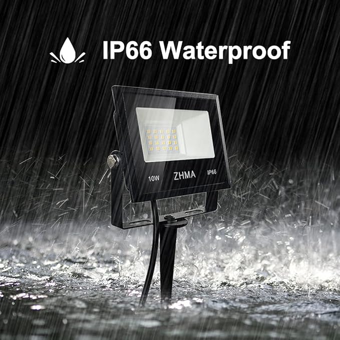 10W Low Voltage Landscape Lights 12V LED Outdoor Spotlight Bowfishing Lights3000K Warm White Light Landscape LightingIP66 Waterproof Spotlight for YardGarden(6 Pack)