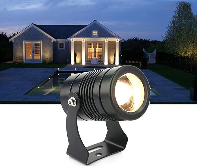 10W LED Ring Fountain Light - RGB Beam Spotlight Outdoor Building Exterior Wall Projector Lights Narrow Beam Remote Illumination for Outdoor Building Lighting(Red10W(85-265V))