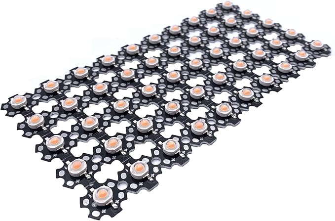 1W 3W 5W Full Spectrum LED Grow Light Chip 380-840nm LED Grow Chip for Indoor Plant Grow with 20mm Black PCB Star (3W)