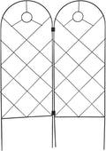 2pcs Iron Plant Climbing Frame and Garden Trellis Support for Outdoor Potted Flowers Sturdy Vine Climbing Rack Foldable Design for Vegetable and Orchid Growing