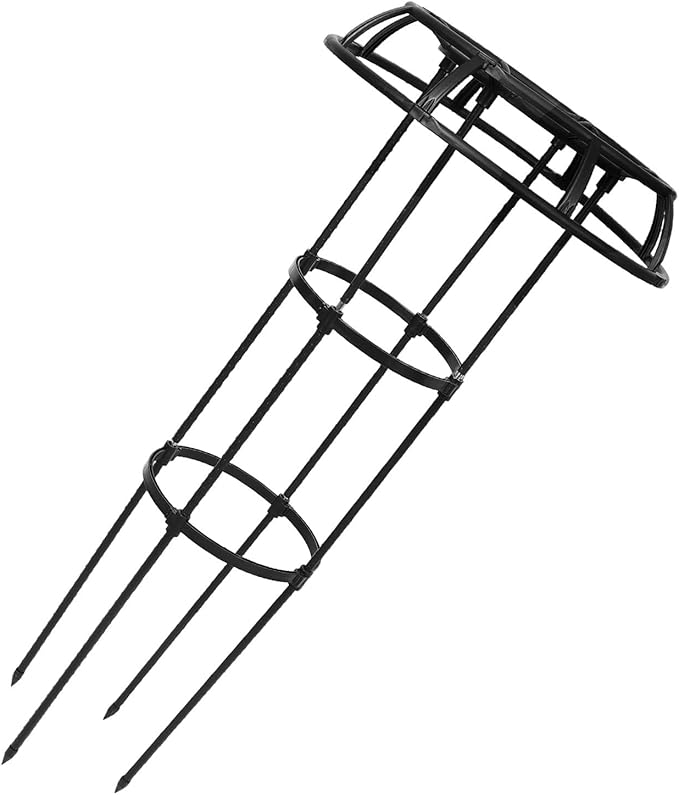 FAVOMOTO Metal Plant Trellis Climbing Support Rack for Indoor Potted Plants Garden Vine Frame with Φ25.4mm Tubing and 105cm Height for Orchid and Clematis Gardening