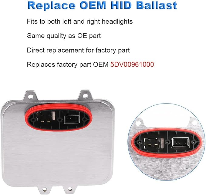 O-NEX HID Ballast for BMW X5 X6 (2010-2012) – Direct Replacement 5DV00961000 / 5DV00972000 – D1S 35W Xenon Headlight Control Module (Fits Buick Regal Saab 9-5)