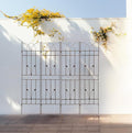 4 Pack Metal Garden Trellis 71 x 17.7 Rustproof Trellis for Climbing Plants Outdoor Flower Support Brown
