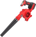 20V Cordless Leaf Blower - 4-Speed Electric Blower Lightweight for Quick Yard Cleanup Patio Driveway &amp Dust Removal - Complete Lawn Care Blower Kit(Only ToolRed)