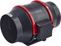 6 Inch Inline Duct Fan with Stepless Speed Control IPX2 Waterproof Energy Efficient Ventilation 312 CFM 25dB for Hydroponics Grow Tents Greenhouse Bathroom Kitchen Exhaust Fan Blower