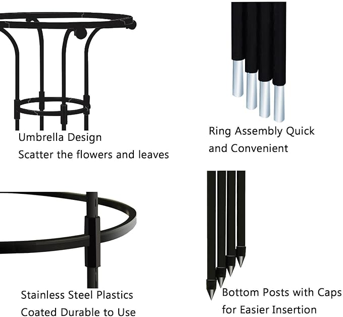 Indoor Plant Trellis | Umbrella-Shaped Trellis for Climbing Plants | Indoor Garden Trellis Garden Trellis Flower Support Stake Metal Wire Stake for Potted Plant