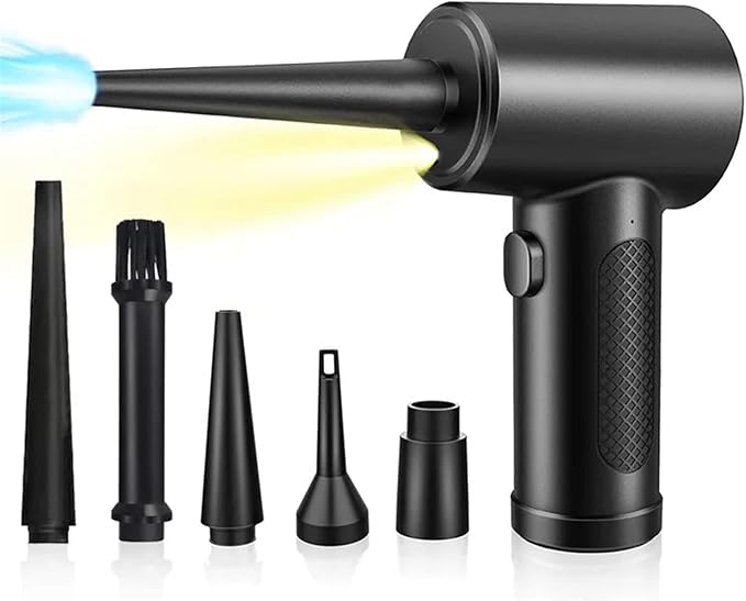 Compressed Air Duster for Computer Keyboard PC Car Clean 51000 RPM USB Charging Portable Electric Dedusting Wireless Air Blower