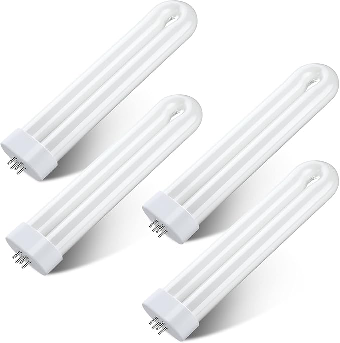 Zapper Light Bug Zapper Replacement Bulbs Insect Attracting Lamp FUL15W BL U Shaped Twin Tube Fluorescent UV Lamp 7.56 x 1.80 x 0.93 inch (White4 Pieces)