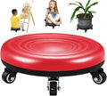 Pedicure Stool Low Rolling Stool for Pedicure Small Stool with Wheels to Sit On for Shop Garage Garden Portable Short Rolling Stool