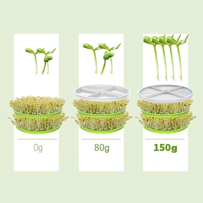 Bean Sprouts Machine Large Capacity Germination Kits Food Grade 360 Degrees Sprayer Widely Used Bean Sprouts Yoghurt Natto Grow Kit(110V U.S. Regulation)