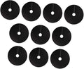 10 Pieces Tree Mulch Rings Non Woven with 2.76 Hole Weed Barrier Fabric Fruit Tree Protector Black