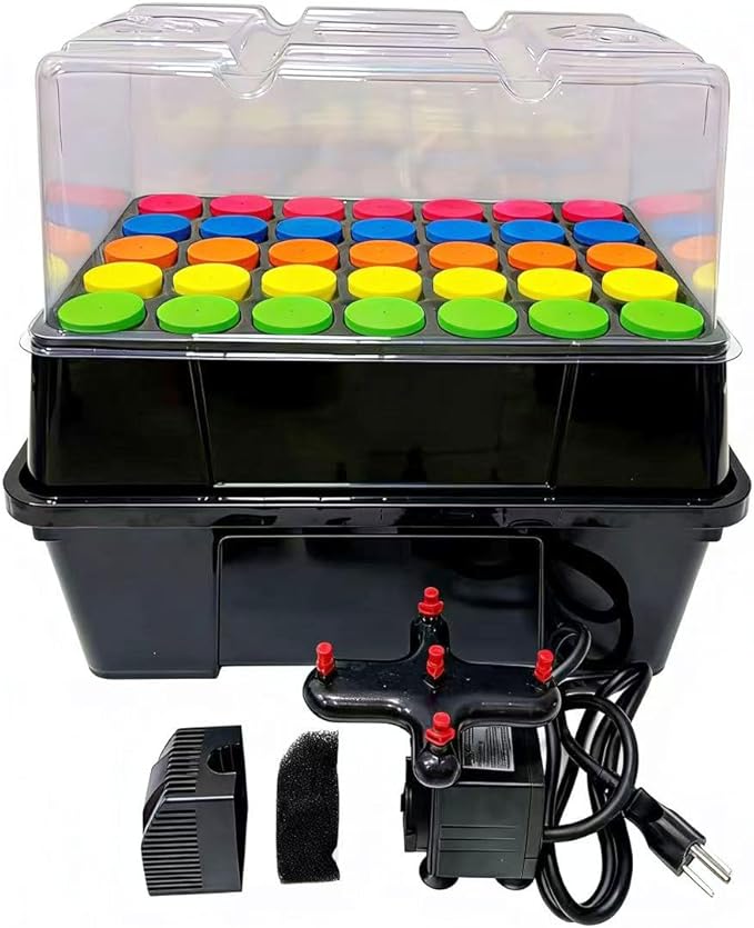 Aeroponic Cloner Machine Cloning Machine 35 Site for Cutting Rooting Germination Kit Using 1.625 inch Neoprene Clone Inserts