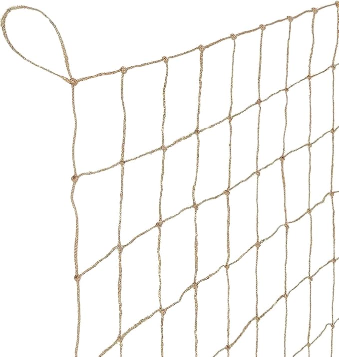 Jute Netting for Climbing Plants Trellis Netting for Garden Heavy Duty Plant Support Netting for Cucumber Vine Fruits &amp Vegetables Tomato Plants Trellis Net (6.6 x 32.8 Ft 5.9 Inch Squares)