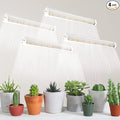 GYTF Plant Grow Light Strips 204 LED-Bulbs 5000K White Full Spectrum Grow Light Strips for Indoor Plants Succulents Seeds Starting Greenhouse End-to-End Connection (4x10W 200W Equivalent)