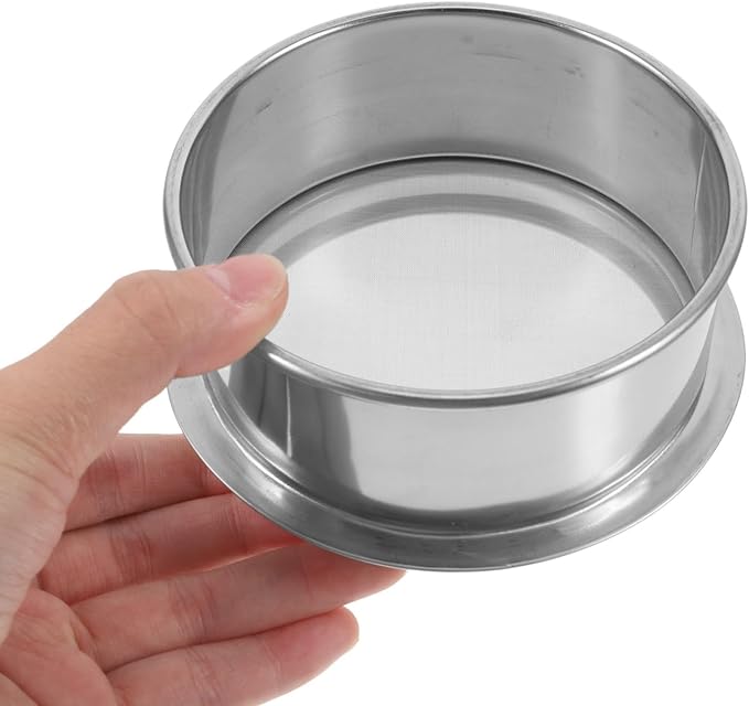 Stainless Steel Soil Sieve 3 Pcs Stainless Steel Sieve Fine Mesh Sifter for Powder Separation Soil Sifting 10 80 200 Kitchen Strainer