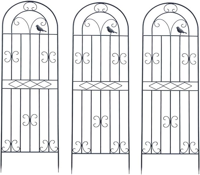 Garden Trellis for Climbing Plants 180cm 200cm. Rustproof Metal Garden Flower Trellis Cucumbers Support Plant Support Netting(180cm(71in)C)