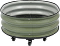 Eapmic Raised Garden Bed Metal Planter Box with Wheels Planter Box for Outdoor Plants Mobile Garden Boxes with Drainage Holes for Patios Balconies Yards Greenhouses Gardening