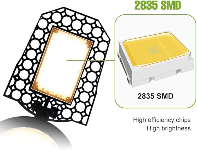 300W Full Spectrum Seedling Lighting 110V Foldable Panel Seed Culture Lamps E26/E27 Low-Energy Greenhouse Planting Bulbs UV/IR 5 Adjustable Vegetable Flower Moss Potted Filling Light 100-277V