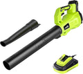 SnapFresh Cordless Leaf Blower - 180 CFM Leaf Blower with Battery &amp Charger 2 Section Tubes Free Control SpeedLightweight Electric Leaf Blower for Blowing Leaves Lawn Care Dust &amp Other D