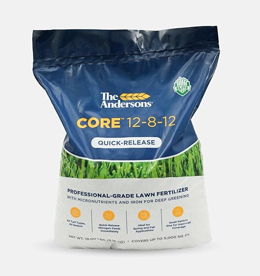 The Andersons Core 12-8-12 Professional-Grade Quick-Release Lawn Fertilizer - 18 lbs. Covers up to 5000 sqft.