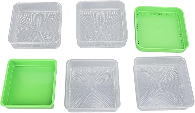 Stackable Sprouter Kit 4 Tier Space Saving Multipurpose Micro Vegetable Growing Tray for Bean Sprouts Microgreens (with Sunshade)