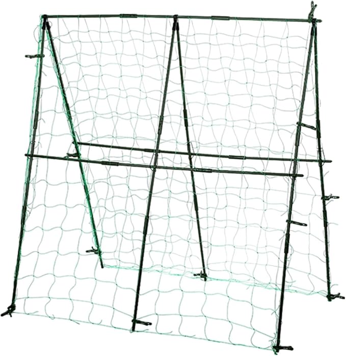 Generic Cucumber Trellis Plant Grow Support A Frame Garden Trellis with Netting for Tomato Squash