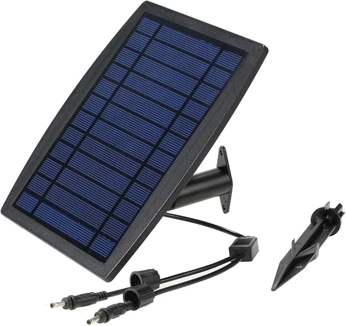 Solar Powered Dual Spotlights 2W 130LM with Adjustable 270° Light &amp Solar Panel 9.8ft Cable Length – IP65 Waterproof Outdoor Garden Lawn Landscape Lighting for Yard and Tree (White)