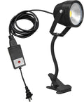 Kiven IP65 Waterproof LED Landscape Up Down Ligh Black Decorative Spotlight with Plug-in Cord and Timer for Indoor Outdoor Yard Plants Advertising Board LED Lawn Light (5W Yellow Light)