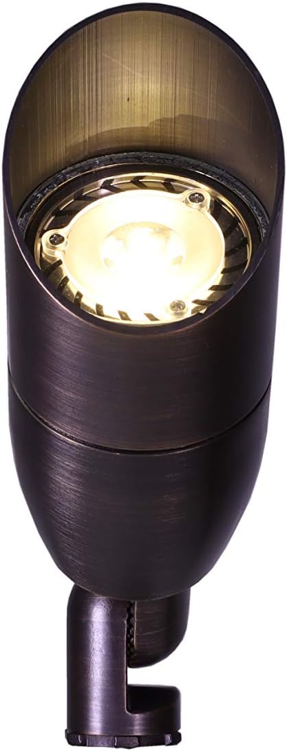 Best Pro Lighting LED 9 Watt Low Voltage Landscape Directional Lighting Spot Light 12V - Solid Brass