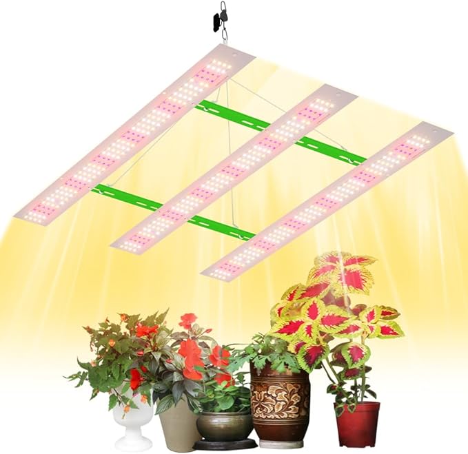 600W LED Grow Lamp for Indoor Plants with UV &amp IR 100-277V Input Designed for Hydroponics Greenhouse Seedling Cultivation Flowers &amp Potted Plants Care Optimizes Growth Cycle for Healthier