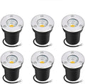 6PCS Underground Light LED - LED Beam Spotlight AC85-265V COB Garden Landscape Lights IP66 Waterproof Recessed Buried Lights for Outdoor Park Driveway Underground Lighting(White15W)