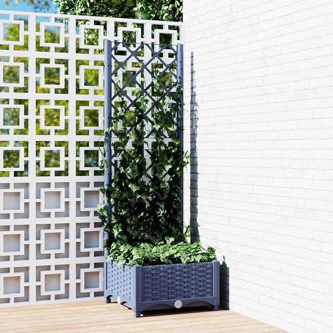 vidaXL Stylish Outdoor Planter Large and Durable Perfect for Your Garden Chic Patio Accessory
