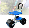 Garden Stool with Wheels Adjustable Height 23-35cm Rolling Gardening Helper with Tool Boxfor Orchards Farms Home(3 Wheels)