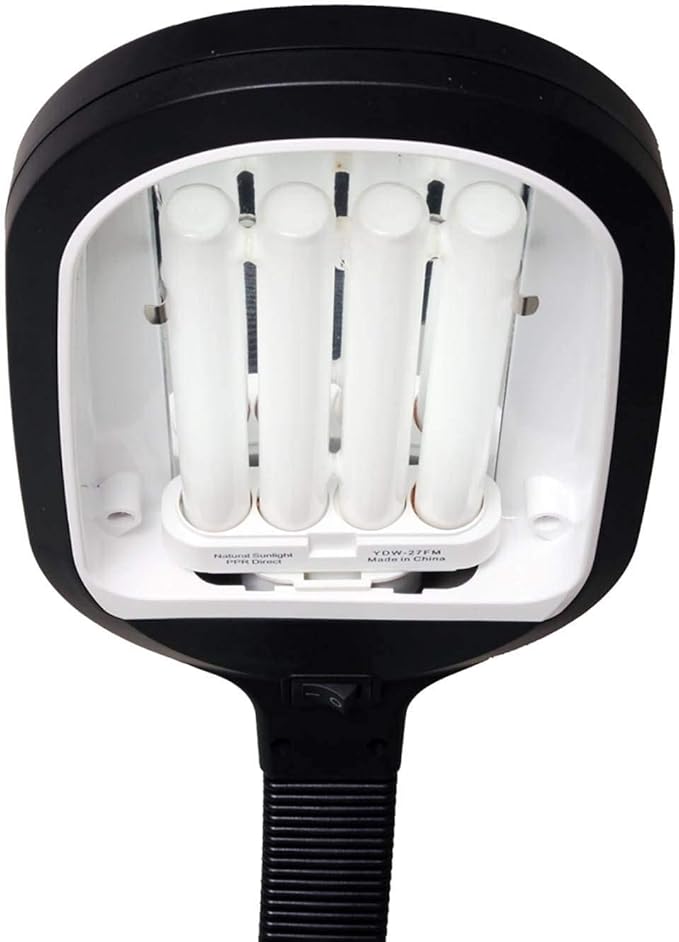 Black Hydrofarm FLF27D Desktop Plant Light with 27-Watt CFL Bulb