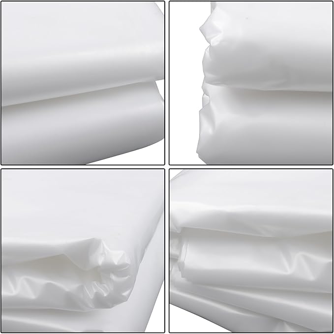 WFLNHB 25 x 50ft 6 Mil Heavy Duty Weatherproof Clear Greenhouse Plastic Sheeting Polyethylene Film for Garden Henhouse and Nursery