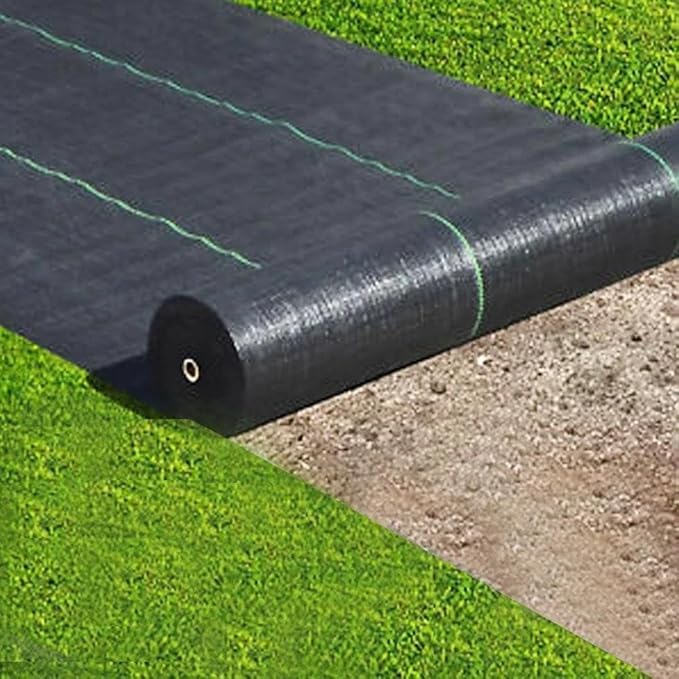 for 3FT × 100FT Woven Ground Weed Cover 3.2 Ounce Landscape Weed Fabric