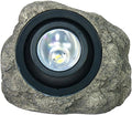 Solar Garden Rock Lights Outdoor LED Waterproof Spotlight Outside Led Garden Spot Lights Decorative Stone Light for Yard Patio Walkway Pathway(Dark Grey)