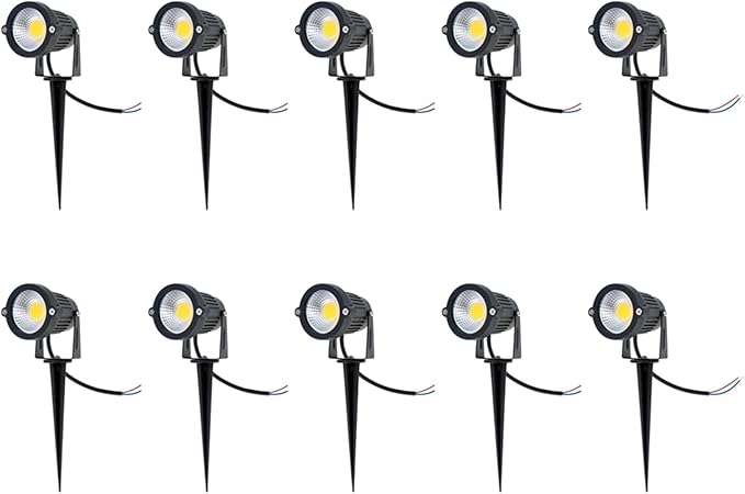 10X IP65 Outdoor Landscape LED Lawn Light Garden Spotlight 5W 12V AC DC