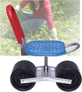 Rolling Gardening Work StoolGarden Stool with WheelsLoad-Bearing Capacity 150kgAdjustable Height 22-36cmfor Outdoor Lawn Yard(Blue)