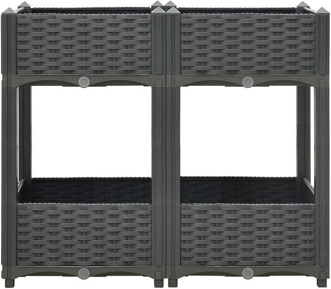 SKM Raised Bed 31.5x15.7x28 Polypropylene-04061026