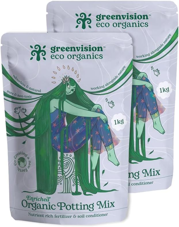 Enriched Organic Potting Mix 2.2 lb/1 kg Set of 2