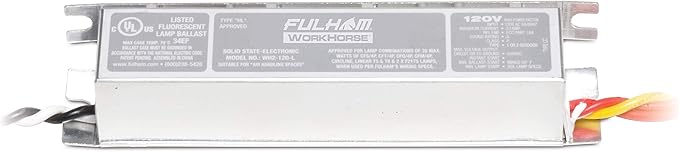 Fulham Lighting WH2-120-L Workhorse 2 Adaptable Electronic Fluorescent Lamp Ballast 120 Volt