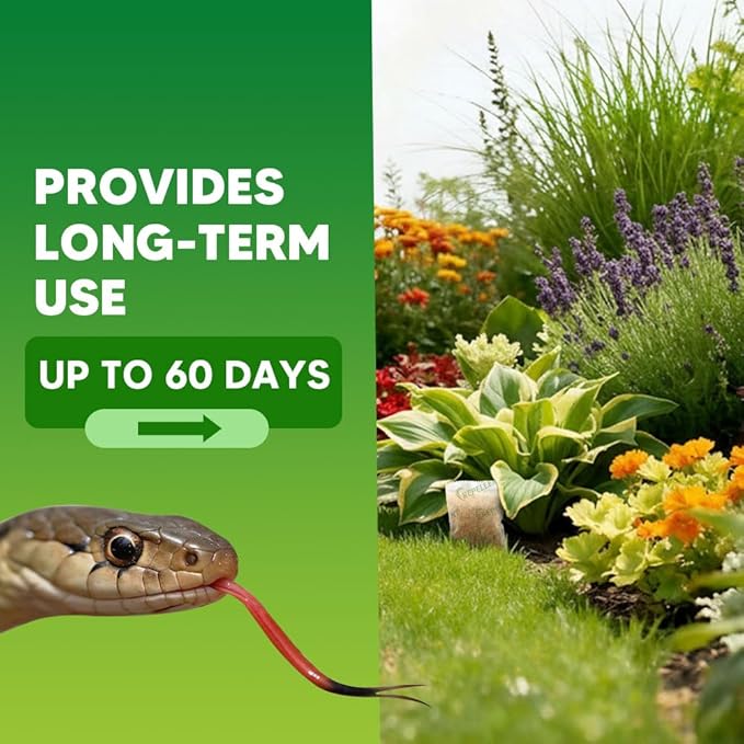 Snake Repellent for Yard Snake Deterrent Outdoor Snake Away Repellent for Garden/Lawn Backyard Snake Repellent Covers 120 Sq Ft Lasts Up to 60 Days 10 Packs