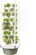 Outdoor Hydroponic Tower Hydroponics Growing System Kit with LED Grow Lights Indoor Vertical Tower System Kit for Green Vegetables and Fruits for Herbs Fruits and Vegetables9Layers/36Pots