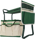 Garden Kneeler and Seat Heavy Duty - Foldable Kneeling Stool with Large Tool Pouch &amp Storage Bag Space-Saving Ideal Gift for Gardeners Seniors &amp Parents
