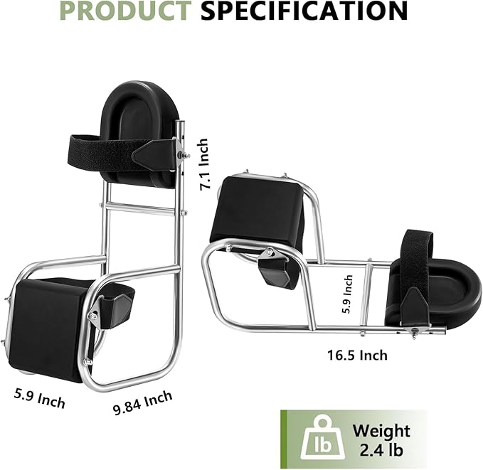 2-Pack Gardening Knee Seat No Assembly Required Pre-Assembled Stainless Steel Frame with Thick EVA Foam Ergonomic Knee Seat Stool for Gardening Floor Cleaning DIY &amp Home Tasks
