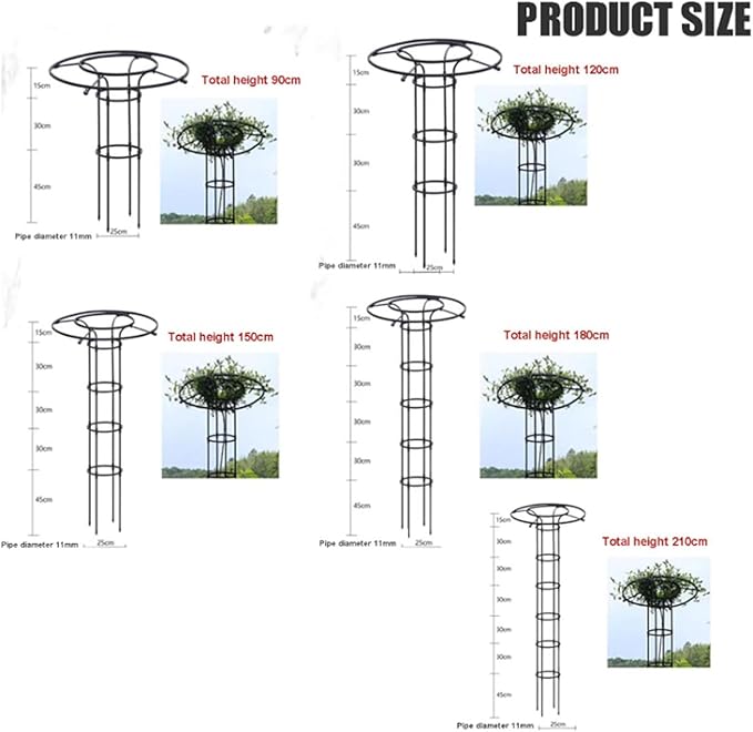 Vertical Umbrella Trellis for Climbing Plants and Flowers Rustproof Vertical Garden Trellis Wisteria Trellis Outdoor Flower Support Cage Climbing Stand Rack for Vines Rose(White180CM/70.9in)